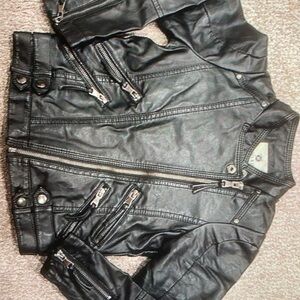 Boys Faux Leather Jacket